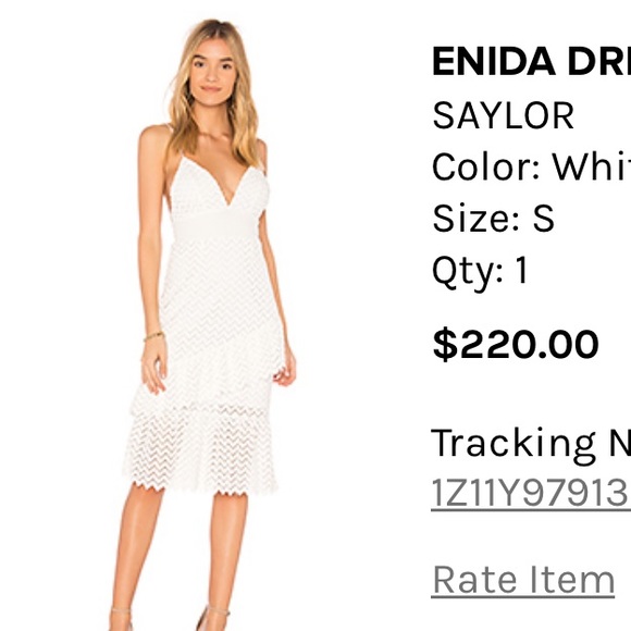 SAYLOR Dresses & Skirts - White Saylor midi dress